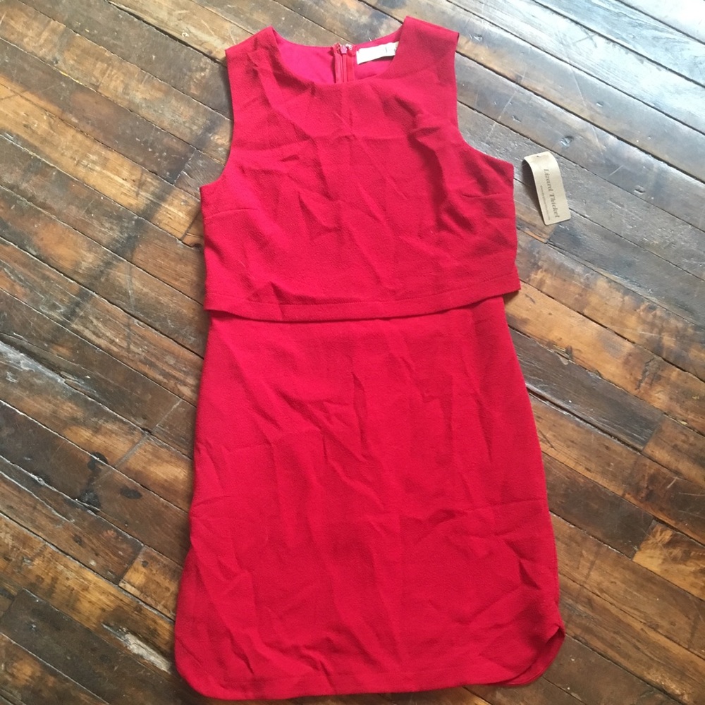 Red cocktail dress